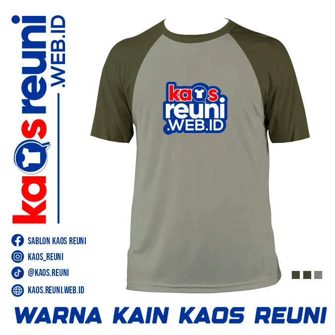 Army Green   Sage Green   Warna Kain Kaos Reuni Gathering (1)
