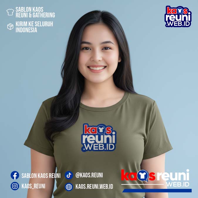 Army Green   Sage Green   Warna Kain Kaos Reuni Gathering (14)