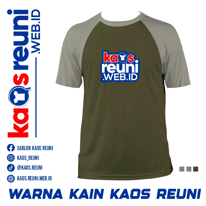 Army Green   Sage Green   Warna Kain Kaos Reuni Gathering (5)