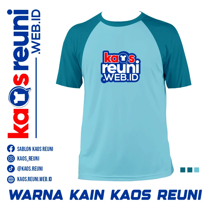 Biru Tosca   Turkis Muda   Warna Kain Kaos Reuni Gathering (1)