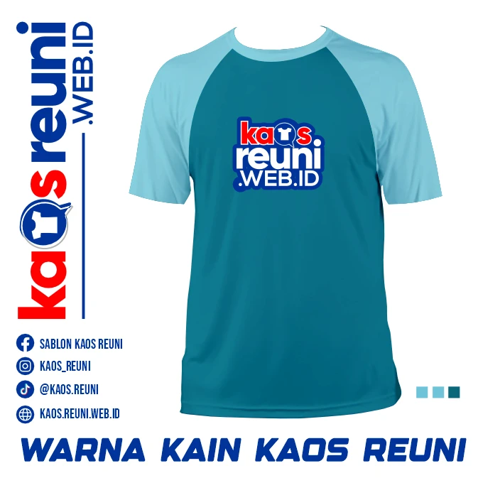 Biru Tosca   Turkis Muda   Warna Kain Kaos Reuni Gathering (5)