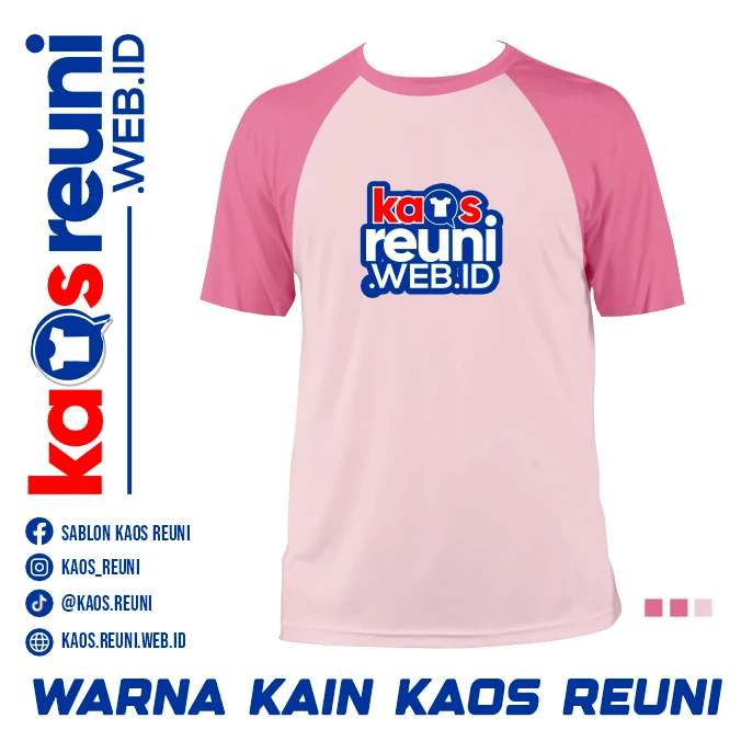 Bubblegum Pink   Baby Pink   Warna Kain Kaos Reuni Gathering (1)