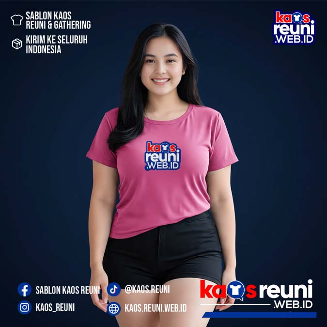 Bubblegum Pink   Baby Pink   Warna Kain Kaos Reuni Gathering (7)