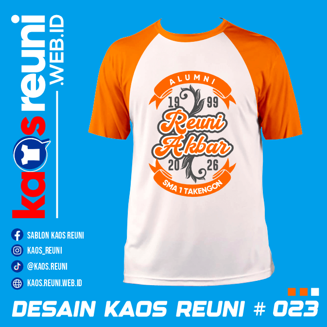 Desain Kaos Reuni 1999 Orange Putih (16)