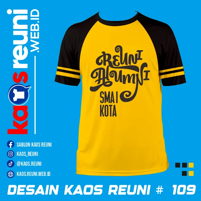 Desain Kaos Reuni Alumni Typography Kuning (1)