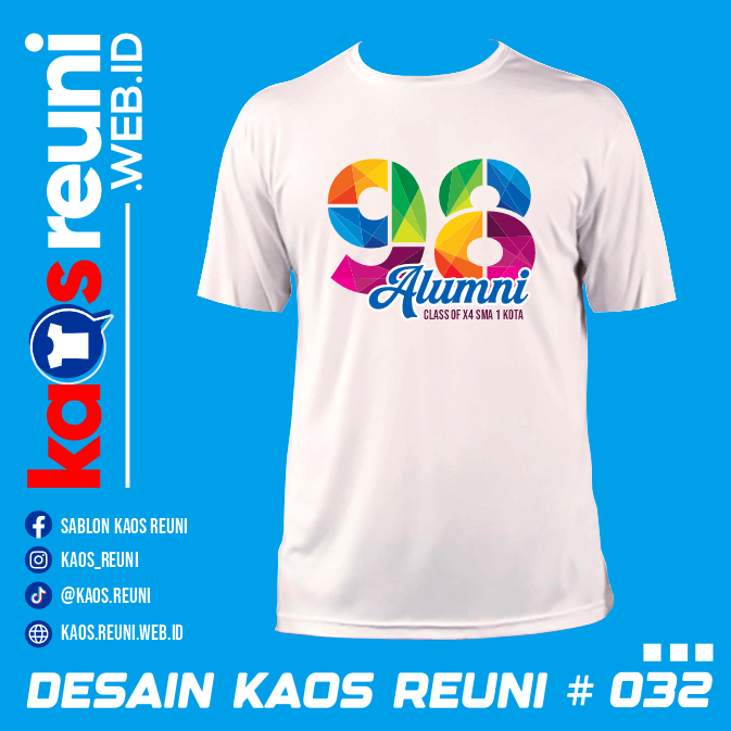 Desain Kaos Reuni Angkatan 98