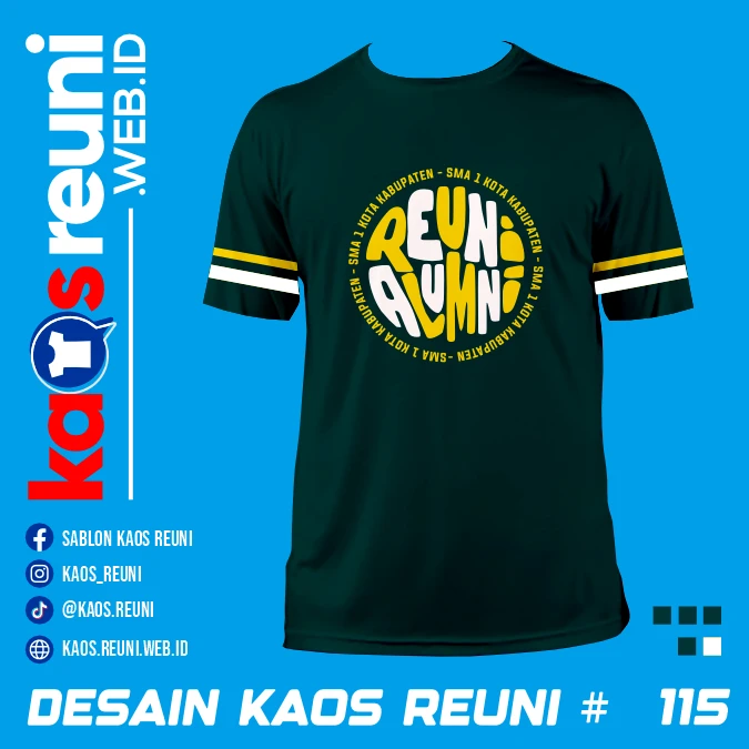 Desain Kaos Reuni Army Stripes (1)