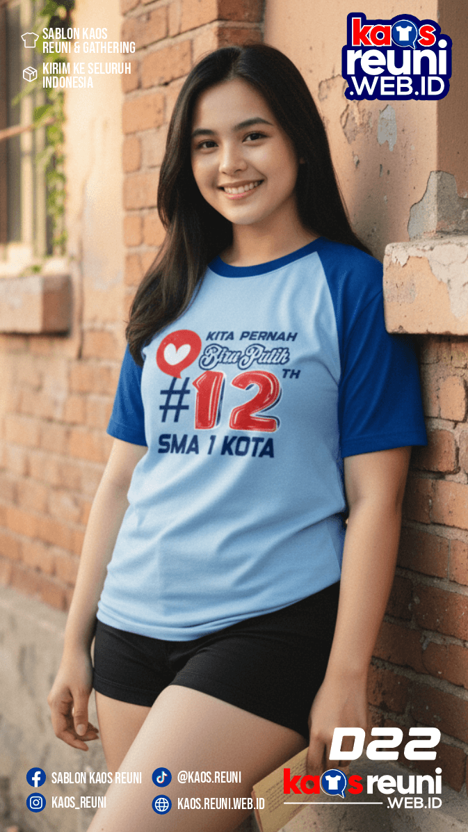 Codesign : 22 | Desain Kaos Reuni Biru Putih 12 Th
