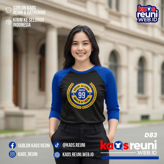 Desain Kaos Reuni Hitam Biru (2)