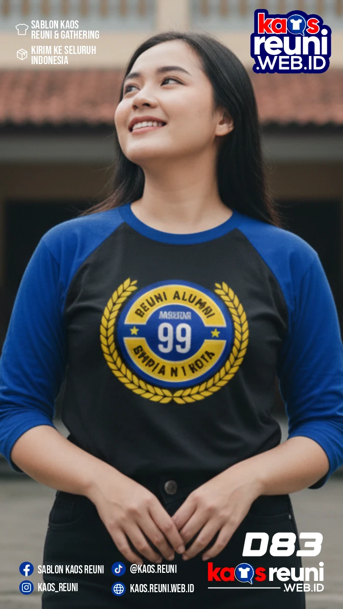 Codesign : 83 | Desain Kaos Reuni Hitam Biru