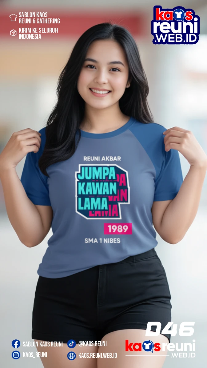 Desain Kaos Reuni Jumpa Kawan Lama (2)