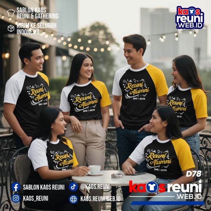 Desain Kaos Reuni Putih Kuning Hitam (15)