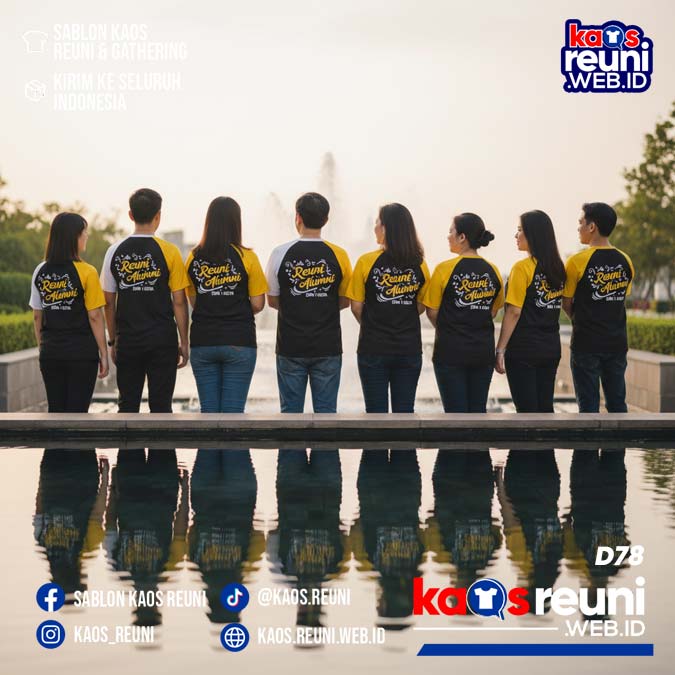 Desain Kaos Reuni Putih Kuning Hitam (19)