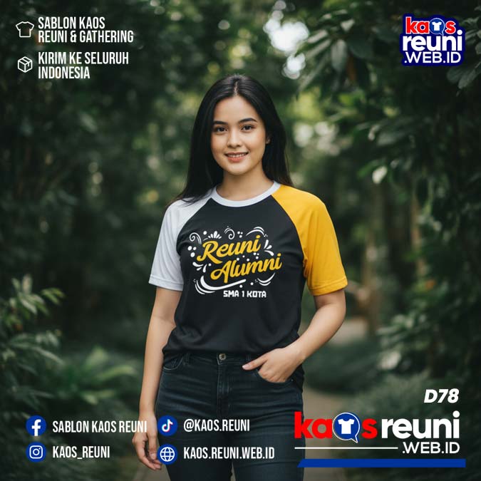 Desain Kaos Reuni Putih Kuning Hitam (25)