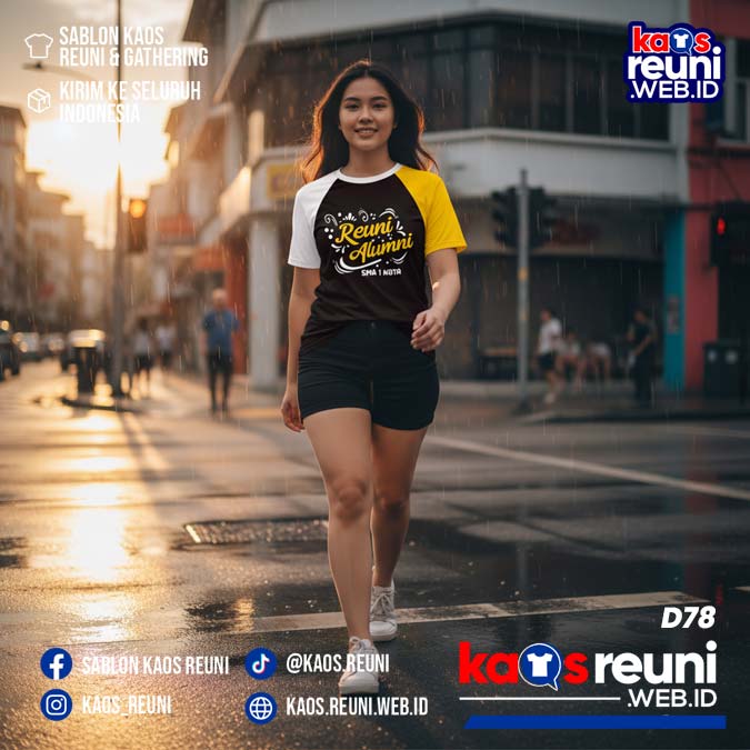 Desain Kaos Reuni Putih Kuning Hitam (26)