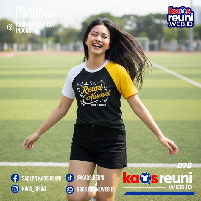 Desain Kaos Reuni Putih Kuning Hitam (27)