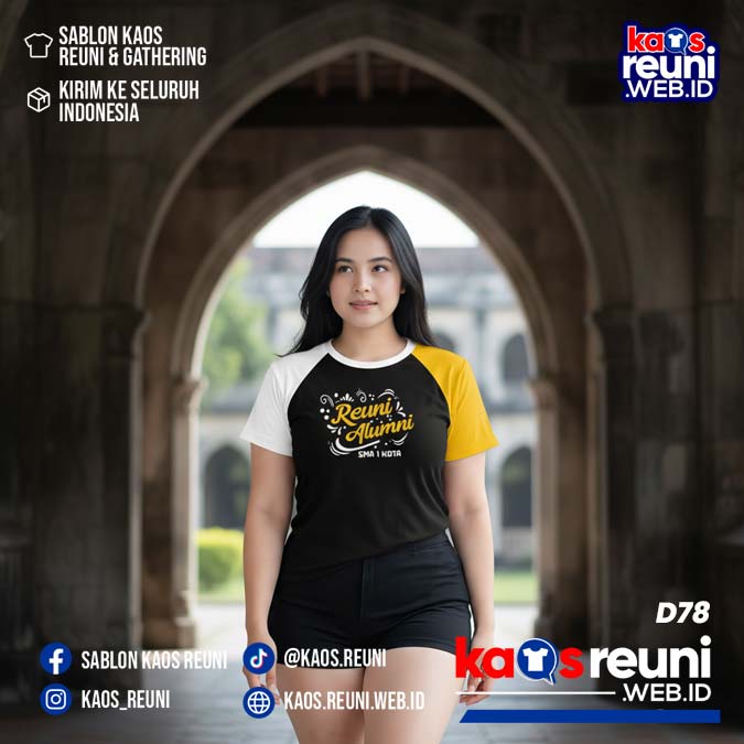 Desain Kaos Reuni Putih Kuning Hitam (28)