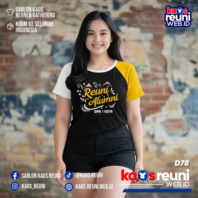 Desain Kaos Reuni Putih Kuning Hitam (31)