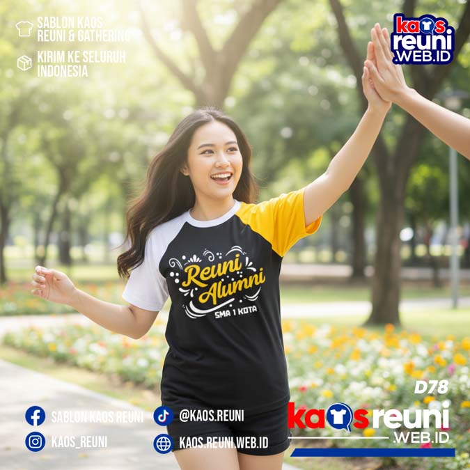 Desain Kaos Reuni Putih Kuning Hitam (5)