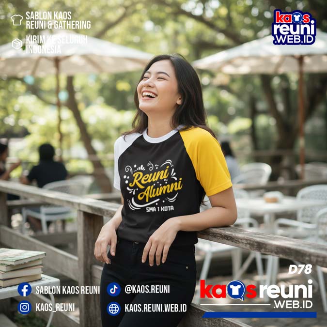 Desain Kaos Reuni Putih Kuning Hitam (9)