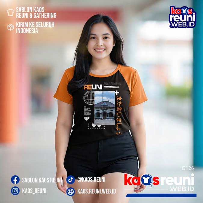 Desain Kaos Reuni StreetWear Black Orange (1)