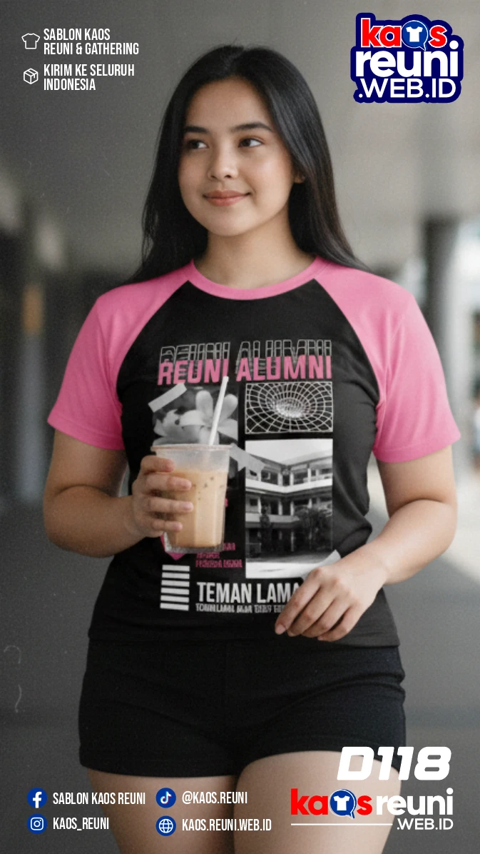 Desain Kaos Reuni StreetWear Pink (3)