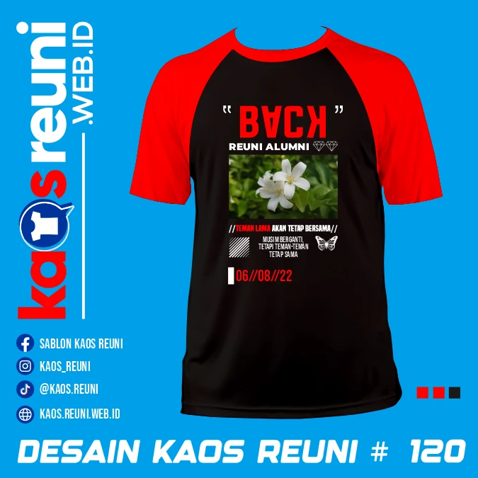 Desain Kaos Reuni StreetWear Red (1)