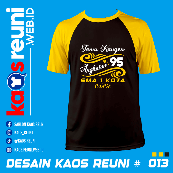 Desain Kaos Reuni Temu Kangen Angkatan 95 TH (1)