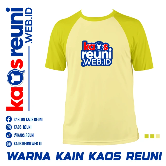 Electric Lime   Baby Yellow   Warna Kain Kaos Reuni Gathering (5)