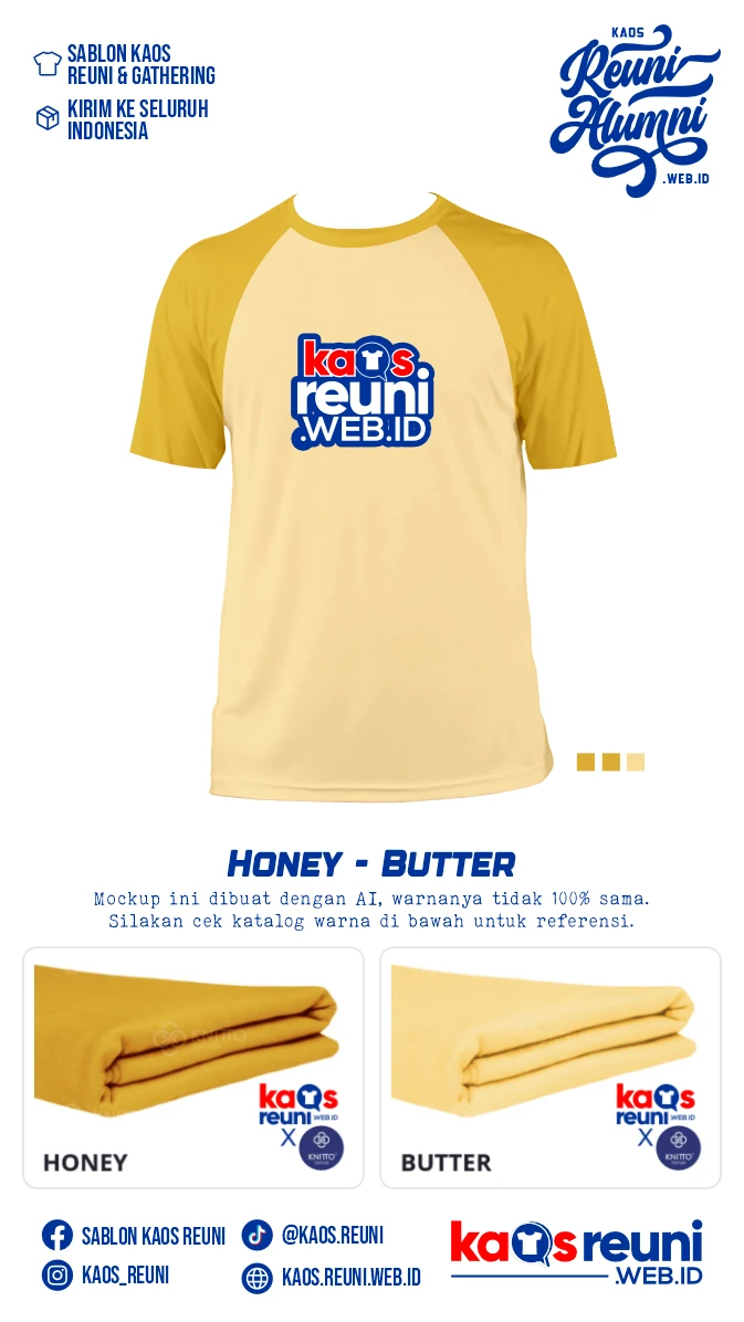 Honey Butter Warna Kain Kaos Reuni Gathering (2)