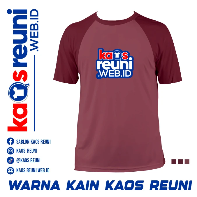 Kaos Reuni Burgundy   Plum (5)