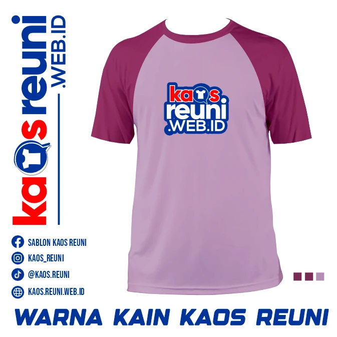 Magenta   Lilac   Warna Kain Kaos Reuni Gathering (2)