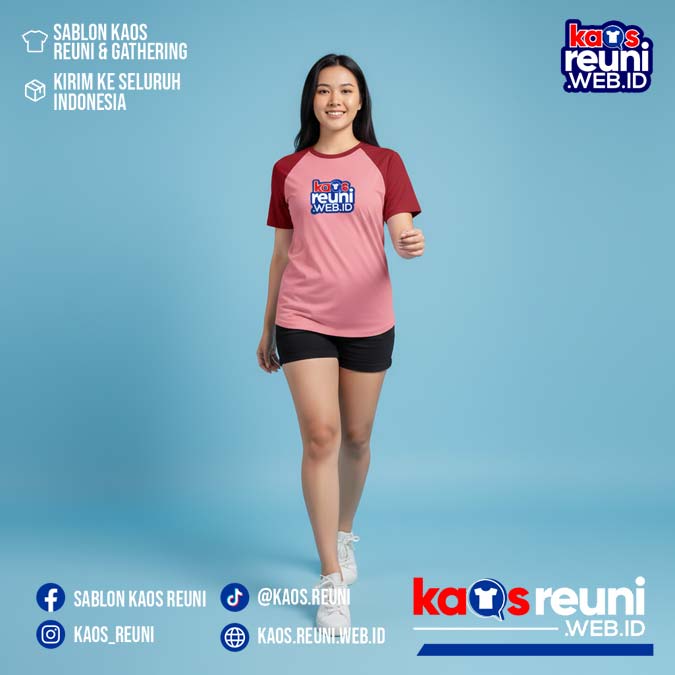 Maroon   Salem Warna Kain Kaos Reuni (10)