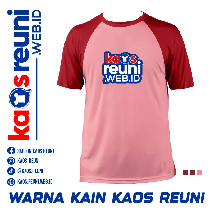 Maroon   Salem Warna Kain Kaos Reuni (2)