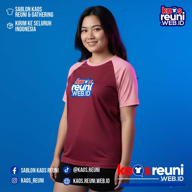 Maroon   Salem Warna Kain Kaos Reuni (5)