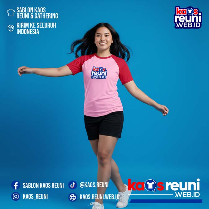 Merah Cabe   Pink   Kaos Raglan Reuni (11)