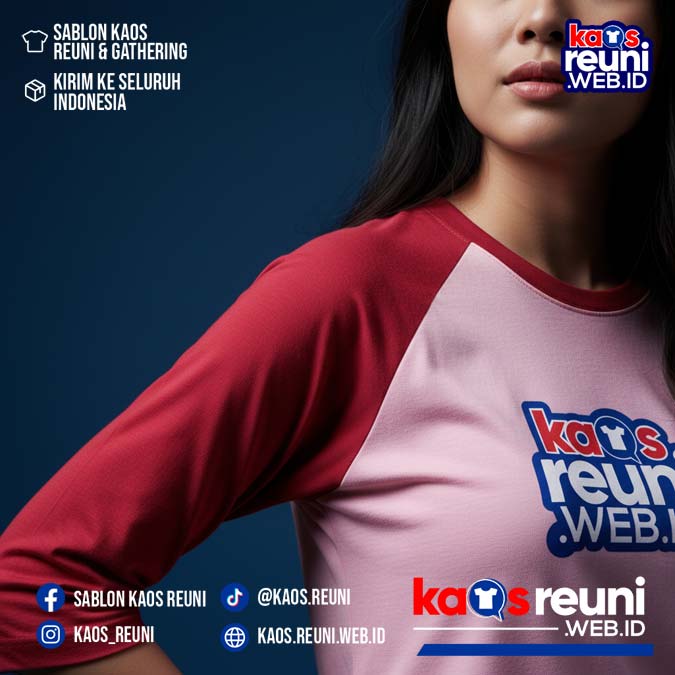 Merah Cabe   Pink   Kaos Raglan Reuni (16)