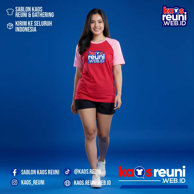 Merah Cabe   Pink   Kaos Raglan Reuni (2)