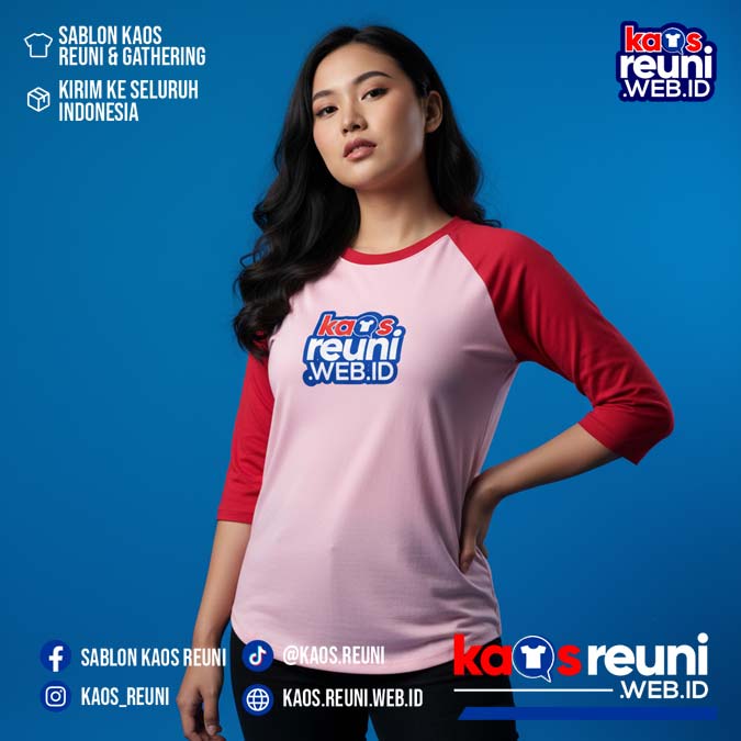 Merah Cabe   Pink   Kaos Raglan Reuni (28)