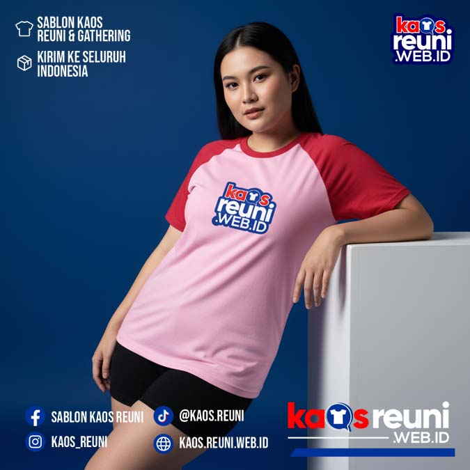 Merah Cabe   Pink   Kaos Raglan Reuni (29)