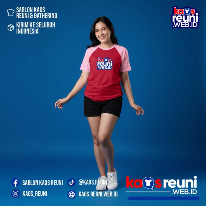 Merah Cabe   Pink   Kaos Raglan Reuni (3)