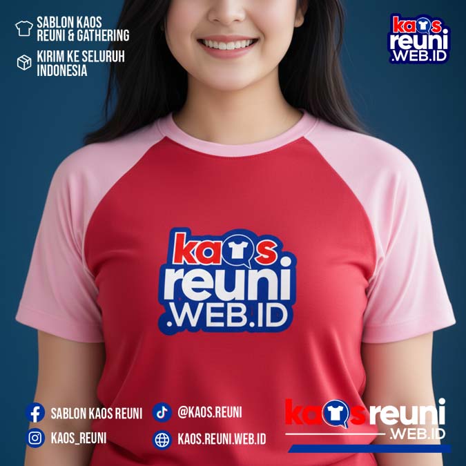 Merah Cabe   Pink   Kaos Raglan Reuni (4)