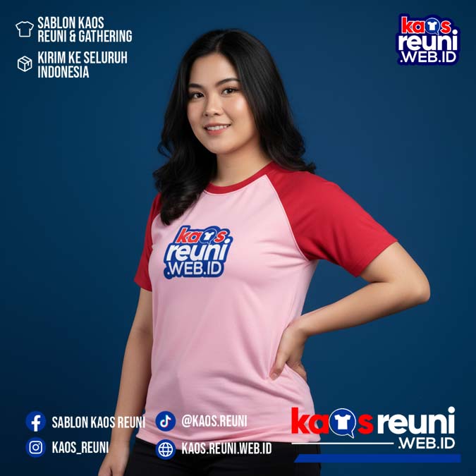 Merah Cabe   Pink   Kaos Raglan Reuni (8)