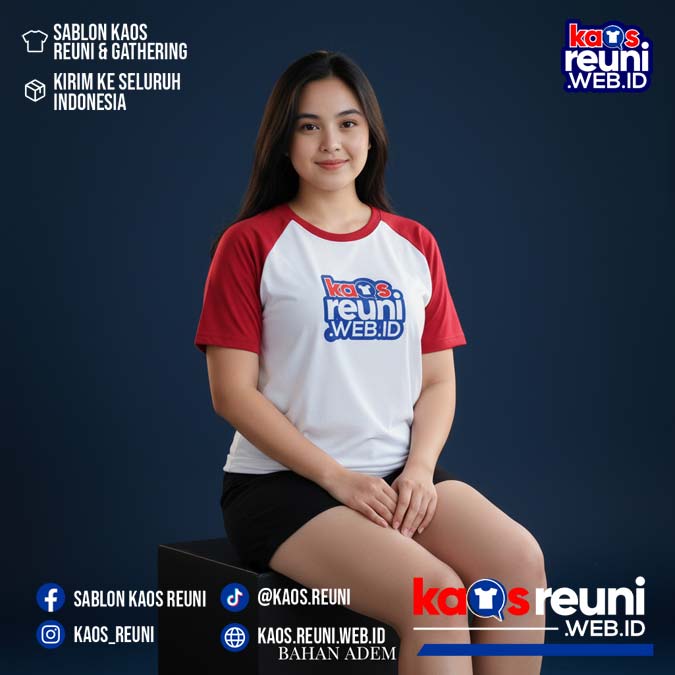 Putih   Merah Cabe   Benhur Special   Kaos Raglan Reuni (11)
