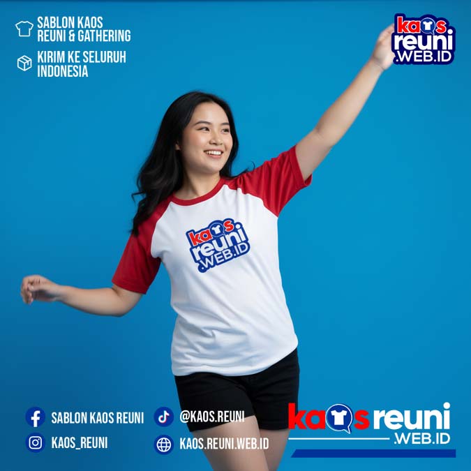 Putih   Merah Cabe   Benhur Special   Kaos Raglan Reuni (13)