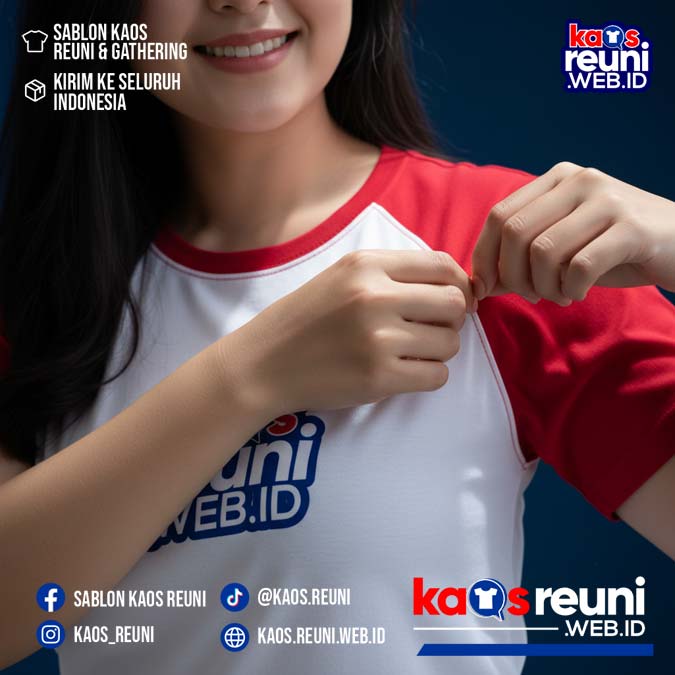Putih   Merah Cabe   Benhur Special   Kaos Raglan Reuni (14)
