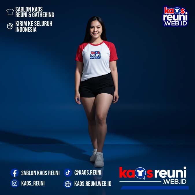 Putih   Merah Cabe   Benhur Special   Kaos Raglan Reuni (17)