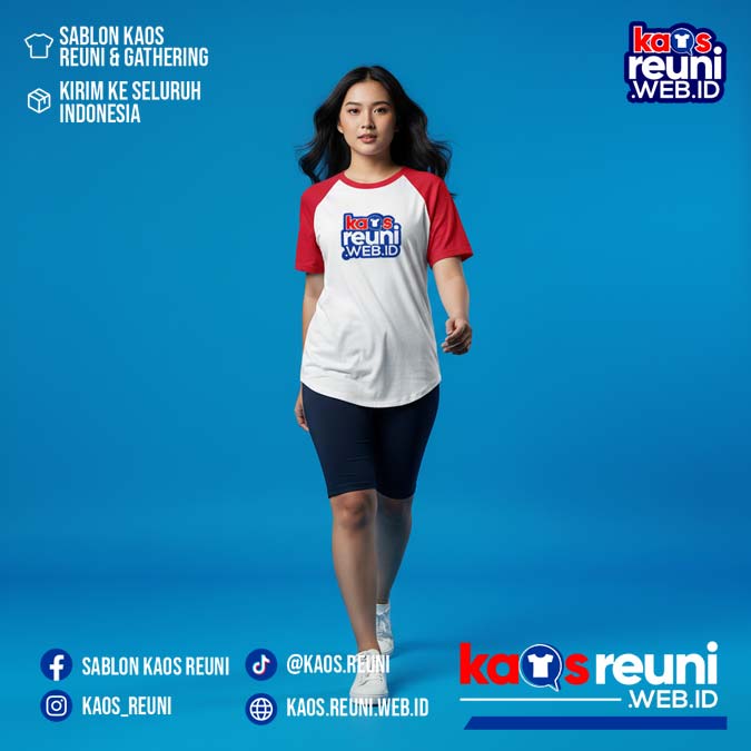 Putih   Merah Cabe   Benhur Special   Kaos Raglan Reuni (3)