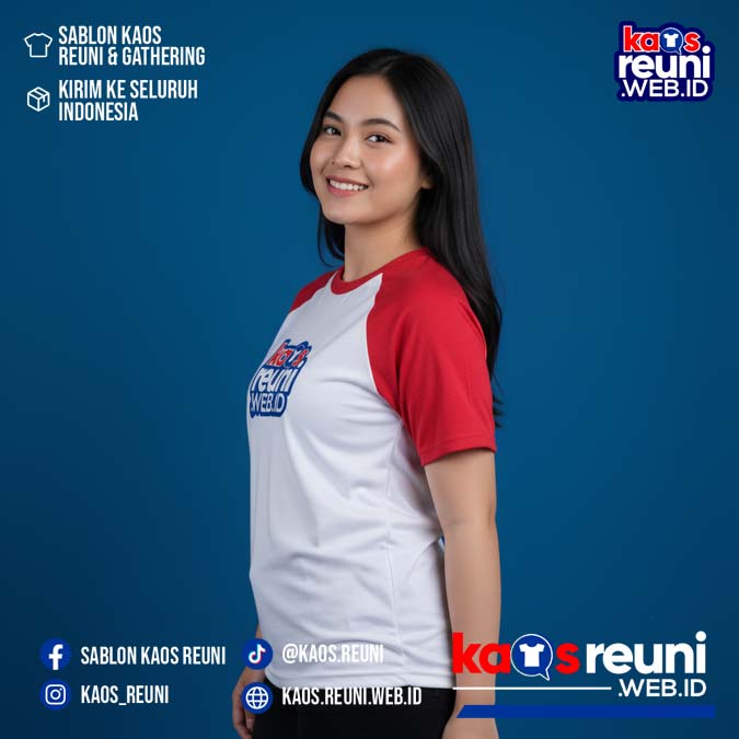 Putih   Merah Cabe   Benhur Special   Kaos Raglan Reuni (4)