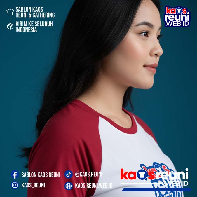 Putih   Merah Cabe   Benhur Special   Kaos Raglan Reuni (7)